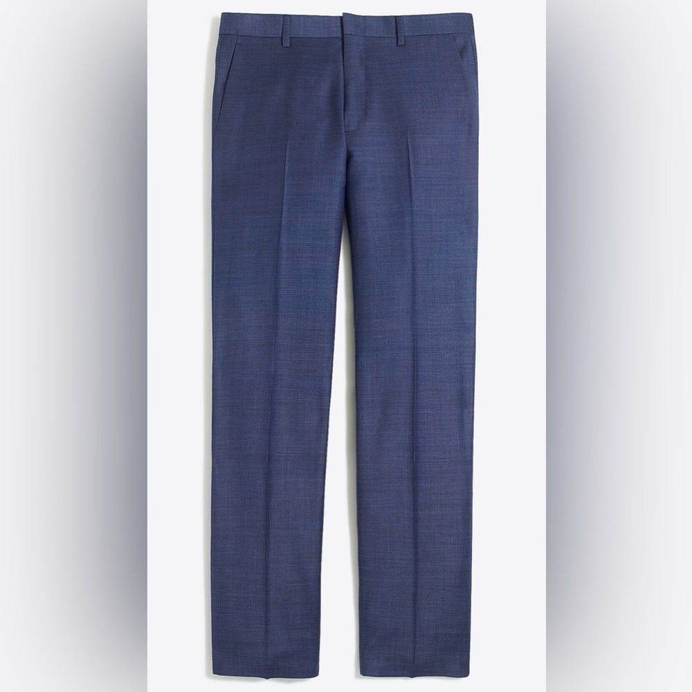 J. Crew | Men's Bedford Cotton Blue Pattern Dress Pants | 34x32